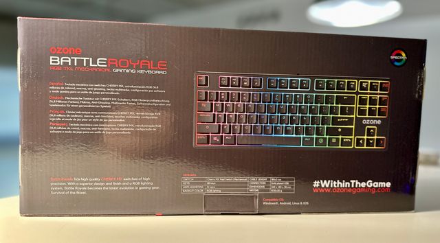 Teclado para jogos Ozone Battle Total - Como Novo