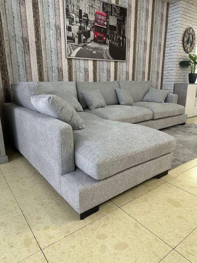 Sofá chaise longue 3 plazas nuevo - paga en casa!