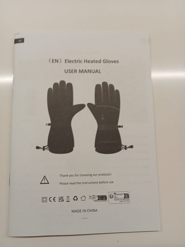 Guantes calefactables