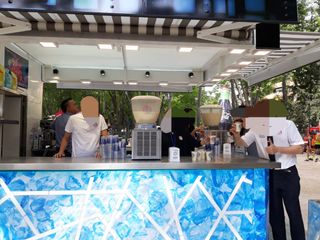 Remolque o stand de feria