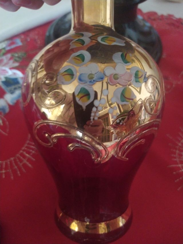 Conjunto de cristal Murano