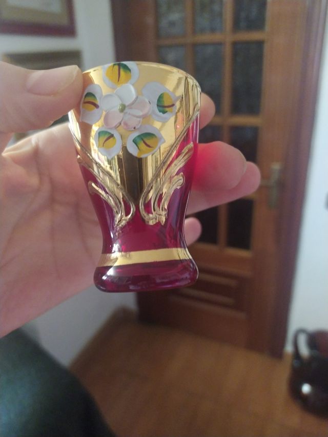 Conjunto de cristal Murano