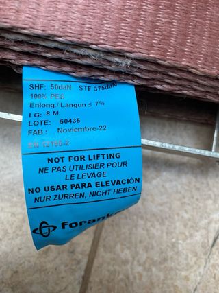 Cinta de amarre de 75 mm