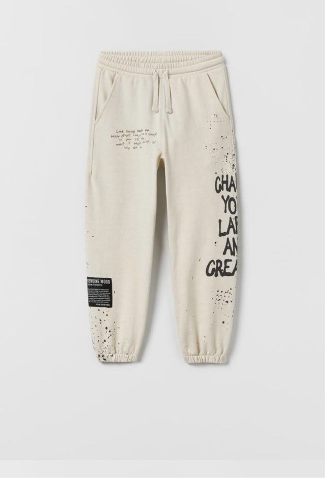 pantalón de felpa niño 13-14 años zara