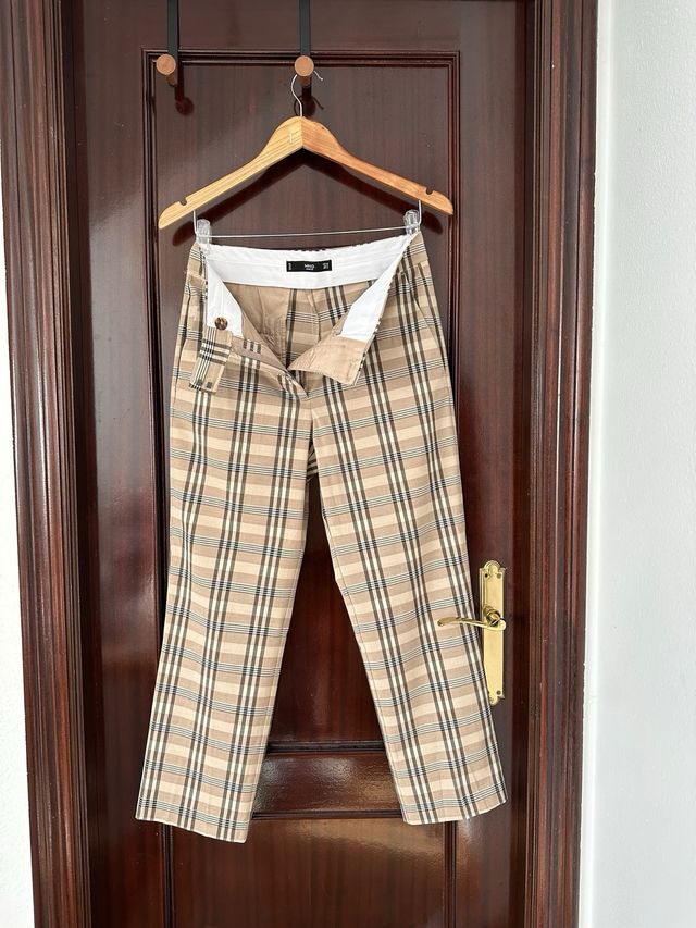 Pantalon de vestir de cuadros