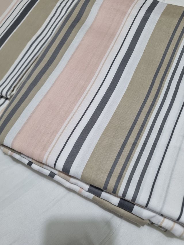 Copripiumino matrimoniale righe e federe