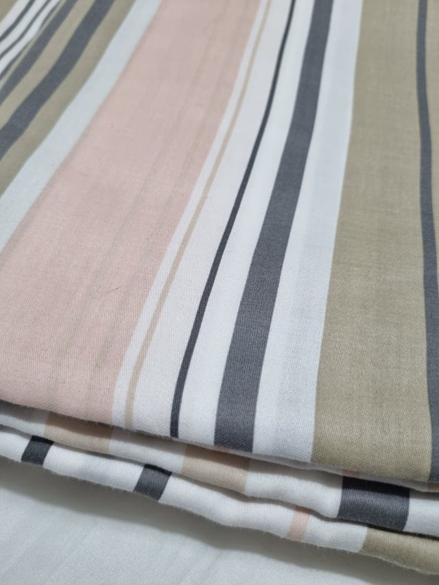 Copripiumino matrimoniale righe e federe