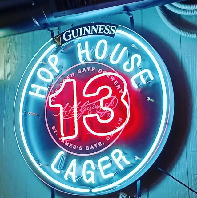 SINAL DE NÉON ILUMINADO DO GUINNESS DE 80CM