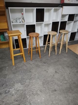 4 sillas madera