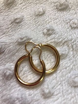 Pendientes aro dorados