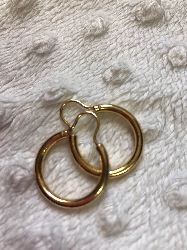 Pendientes aro dorados