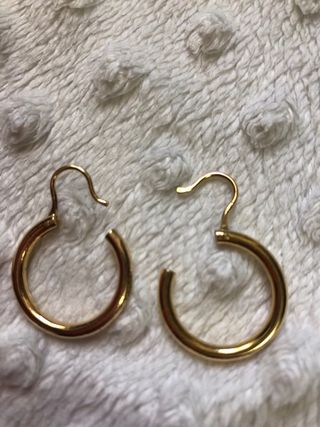 Pendientes aro dorados