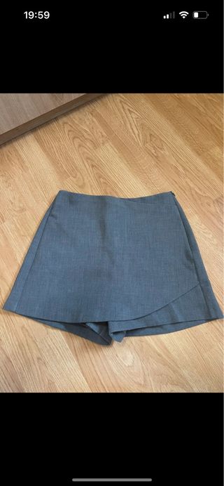 Falda pantalón gris