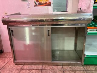 Expositor pescaderia sin frio