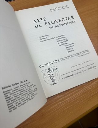 Libro Arte de Proyectar en Arquitectura de Neufert