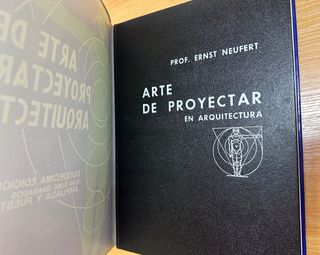 Libro Arte de Proyectar en Arquitectura de Neufert