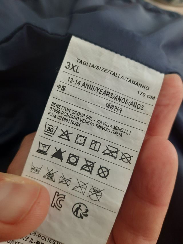 Cazadora Benetton. 13-14 años