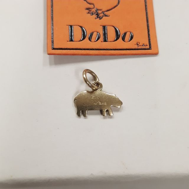 Dodo Ippopotamo oro giallo 18kt grammo 1,1