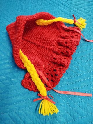 Vestito cane Cappuccetto Rosso Tg XS