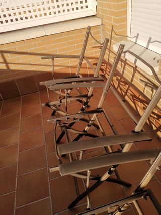 Sillas Aluminio Marron Plegable