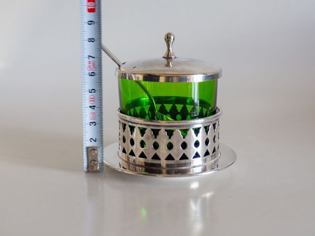 Azucarero con cuchara, vintage