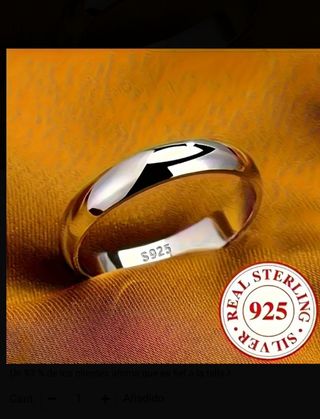 Anillo fe plata nuevo talla 9 OFERTA TIEMPO LIMITD