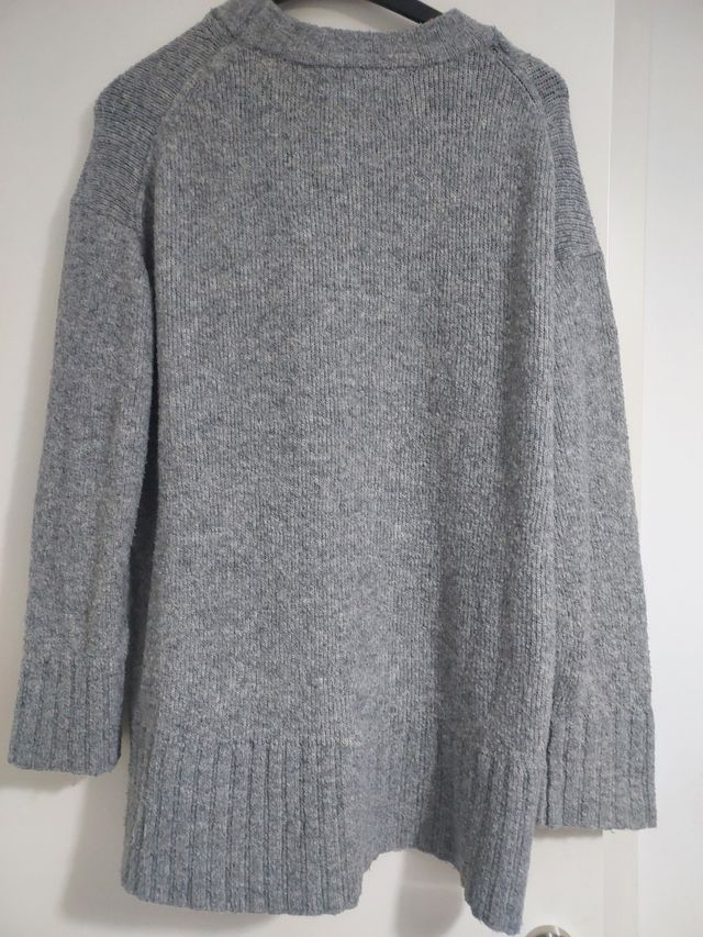 Jersey amplio gris Zara Knit