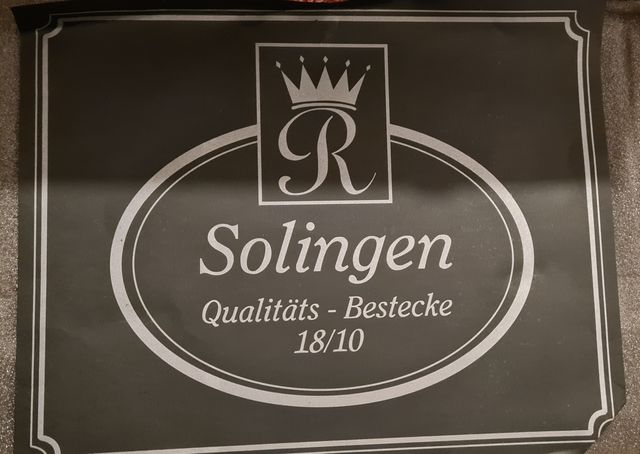 Cuberteria Solingen de acero 18/10 y baño oro 24 K