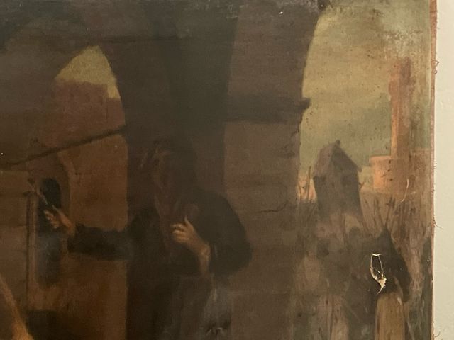 Quadro antico oleografia