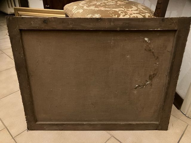 Quadro antico oleografia