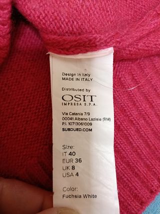 Jersey marca subdued talla 36 