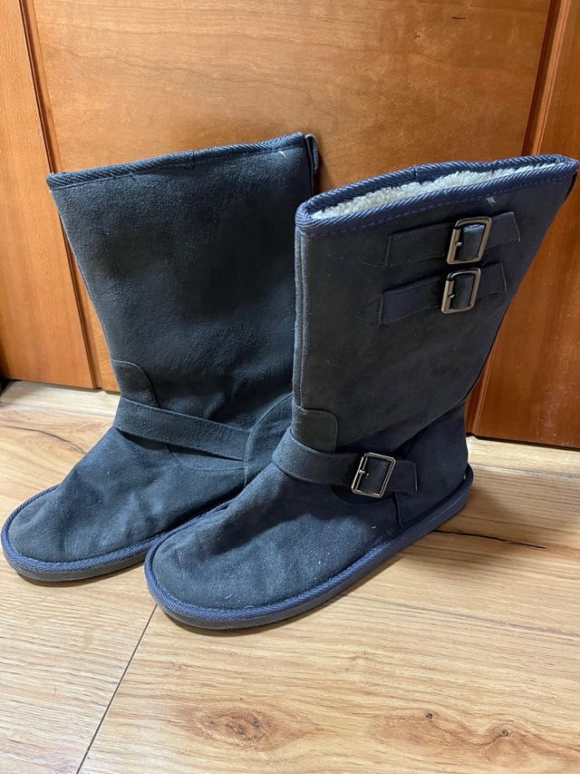 Botas de Pelo Grises