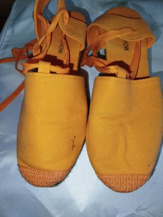 Sandalias esparto 38 cuñas
