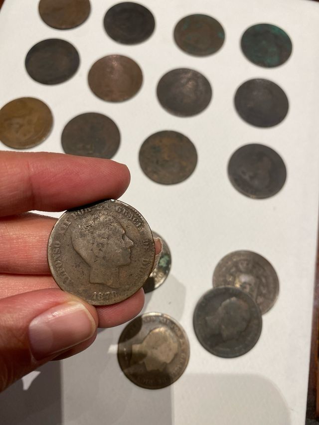 19 monedas de 10 céntimos 1978 y 1979