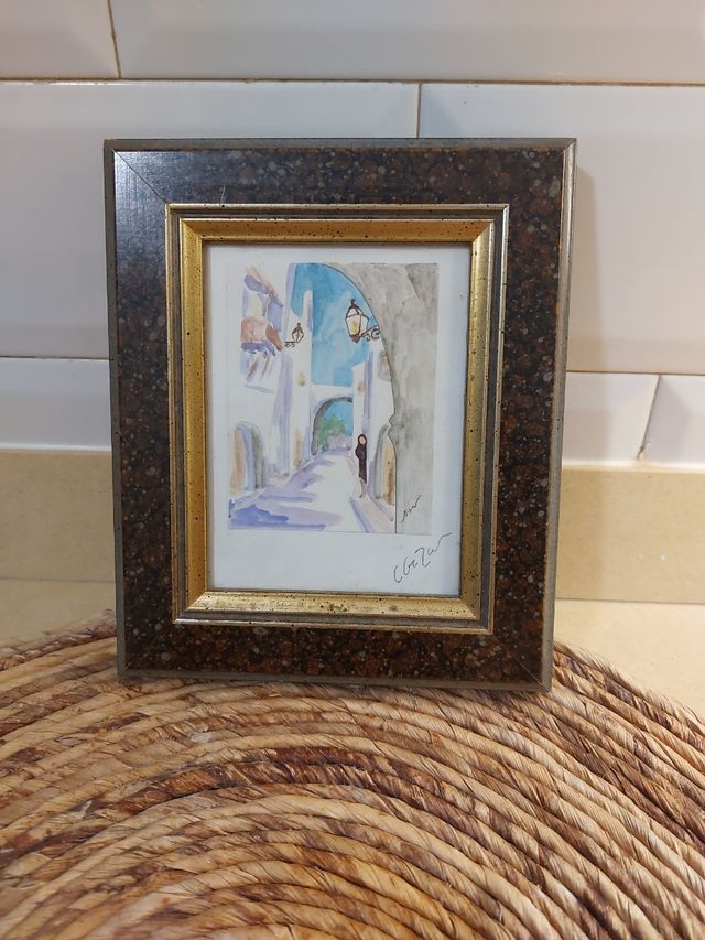 Cuadro. Escena de Ibiza