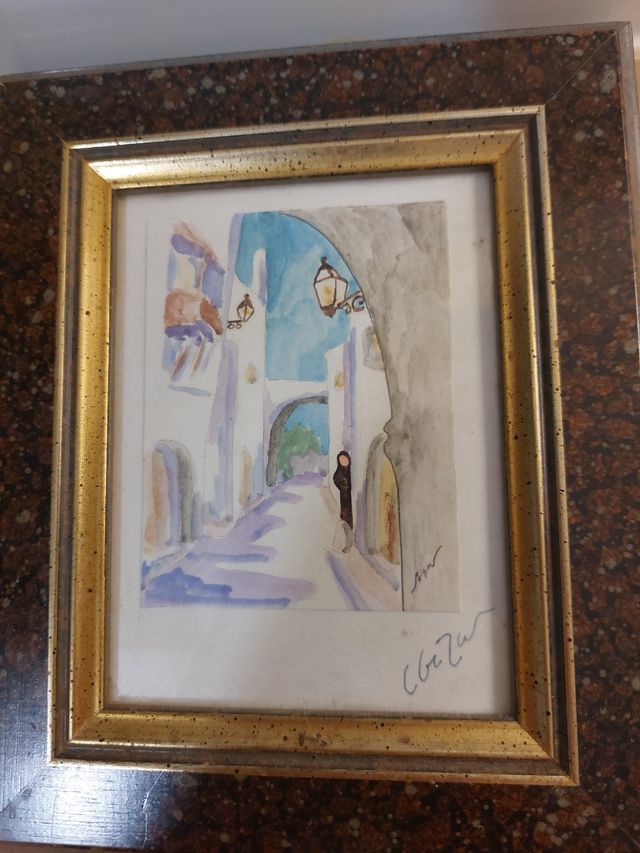 Cuadro. Escena de Ibiza