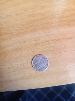 Moneda de Plata 50 céntimos de peseta 