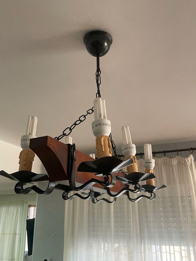 Lampara comedor rústica