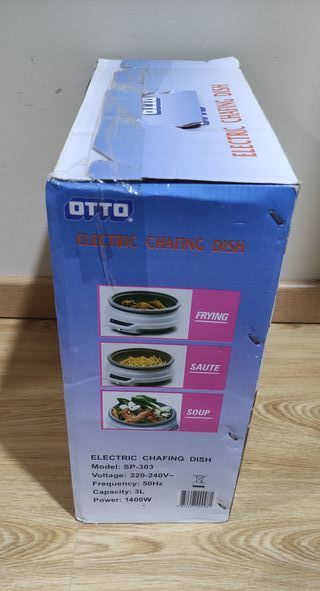 SARTEN ELÉCTRICA CALENTADOR ALIMENTOS OTTO 3L