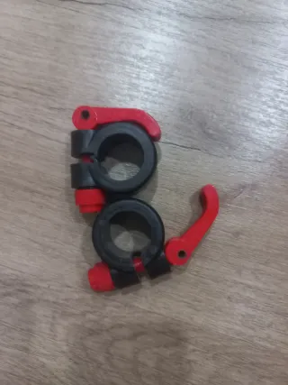 2 CIERRES O BLOQUEADORES SALTER CLIP ROJOS DE 30MM