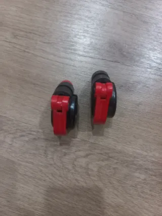 2 CIERRES O BLOQUEADORES SALTER CLIP ROJOS DE 30MM