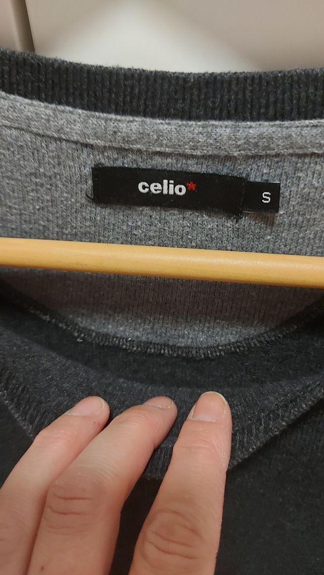 Jersey hombre de punto  gris oscuro