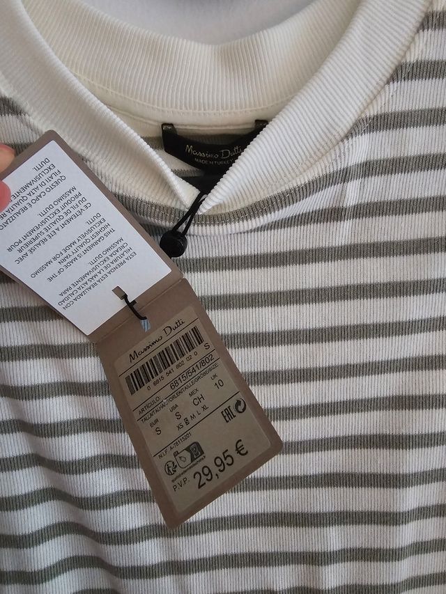 Camiseta sin mangas Massimo dutti nuevo