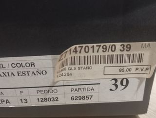 Zapatos de fiesta de piel talla 39