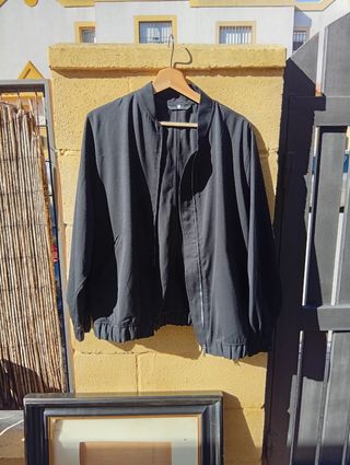 Chaqueta unisex bomber negra