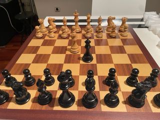 AJEDREZ MADERA DE ÉBANO