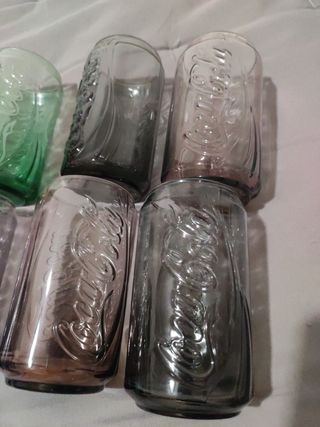 6 bicchieri Coca Cola diversi colori