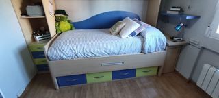 muebles dormitorio, cama nido y estanterías