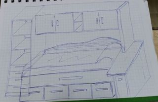 muebles dormitorio, cama nido y estanterías