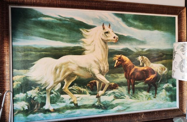 Cuadro de Caballos Clásico 1950